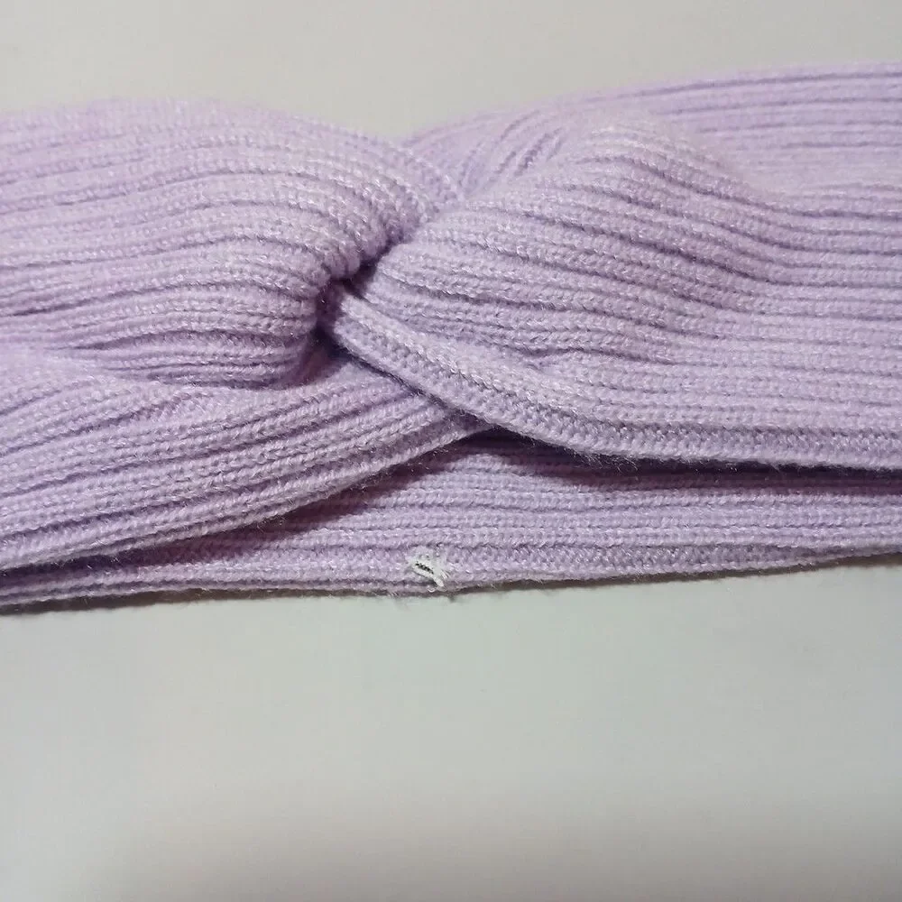 Women’s Thermal Head Band Ear Cover Fleece Winter Head Ear Warmer Lilac Purple